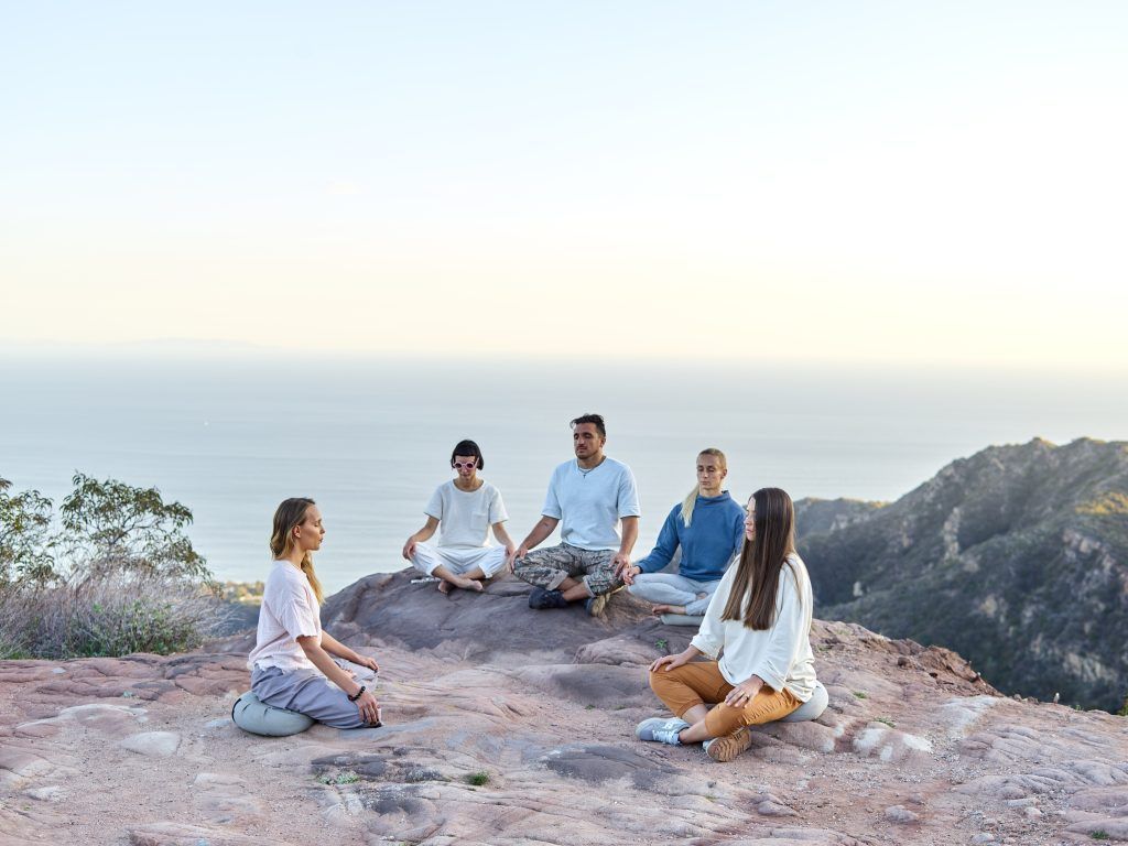 Meditar en grupo