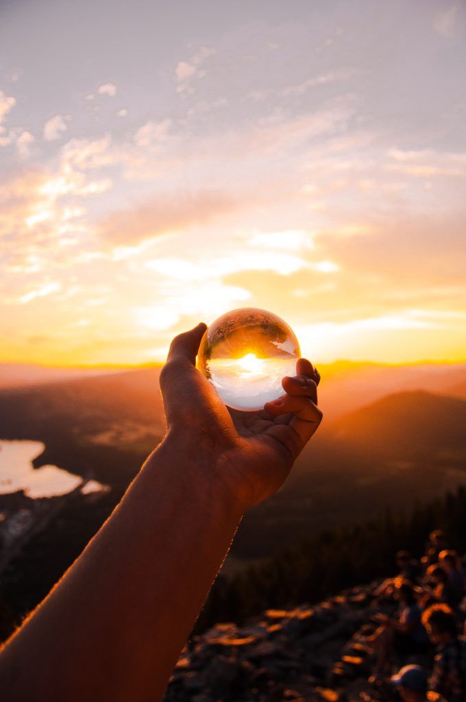 Sol, esfera de cristal, solsticio de verano