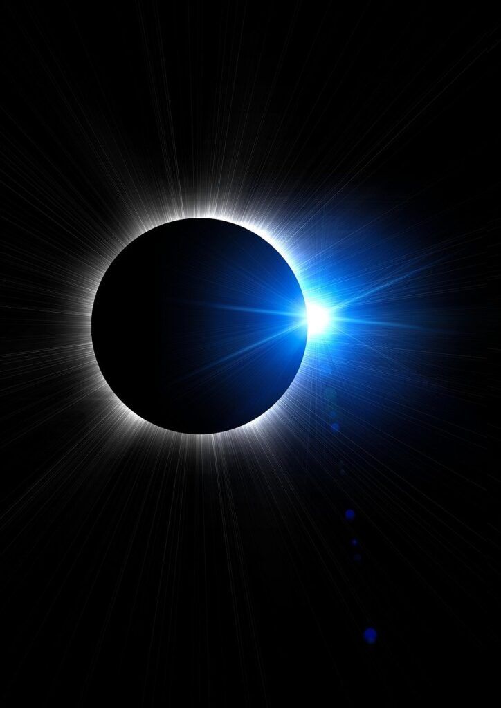 eclipse, astrología, luna y sol